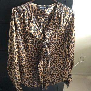 Jones New York leopard print blouse size 12